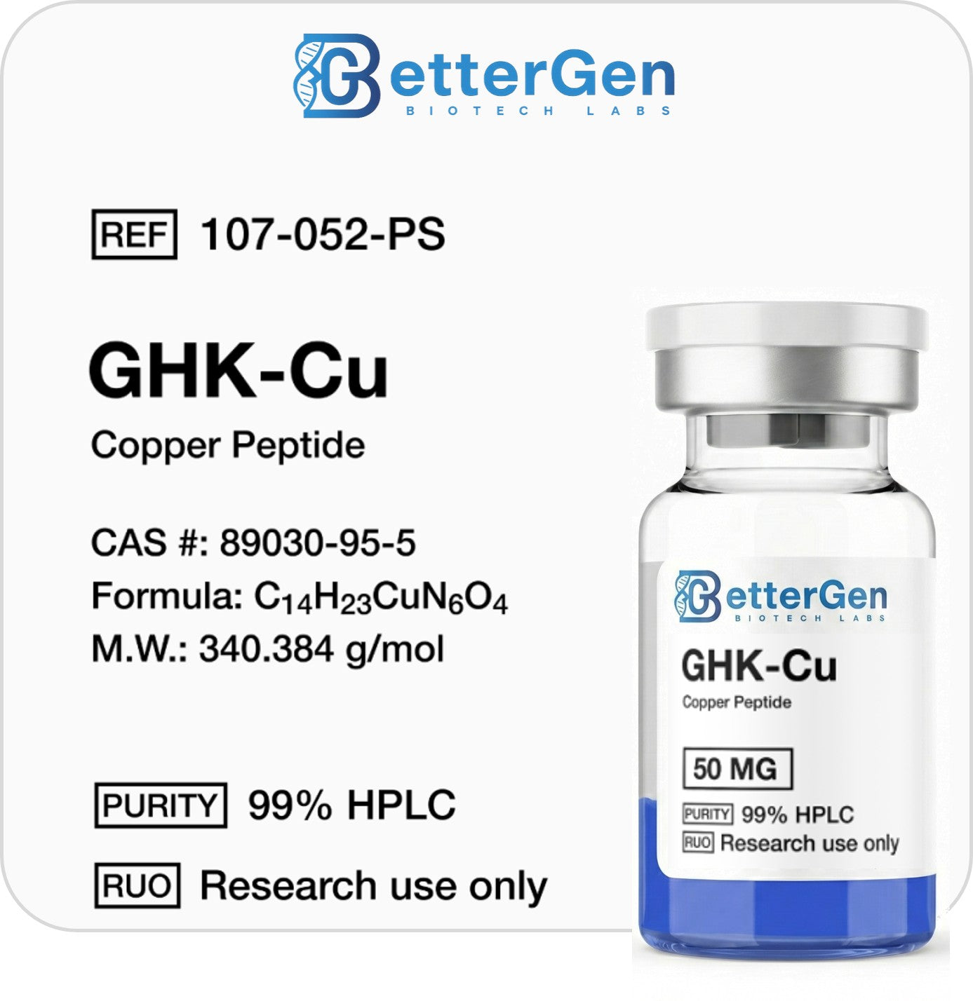 GHK-Cu 50mg Copper Peptide