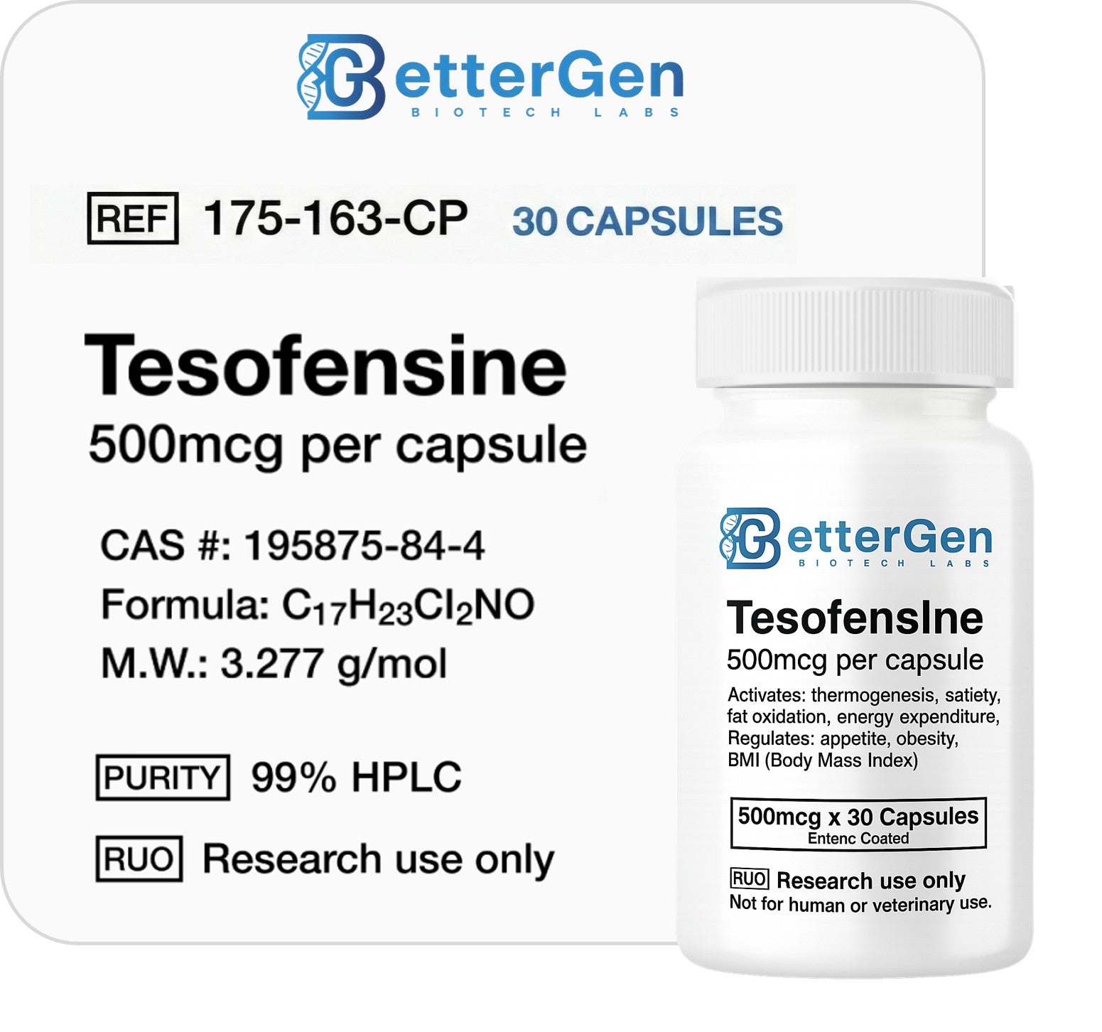 Tesofensine 500mcg (30 Capsules)